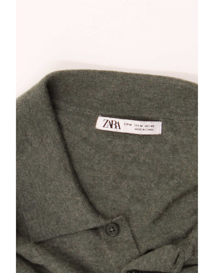 Męski sweter z golfem Zara, średni khaki