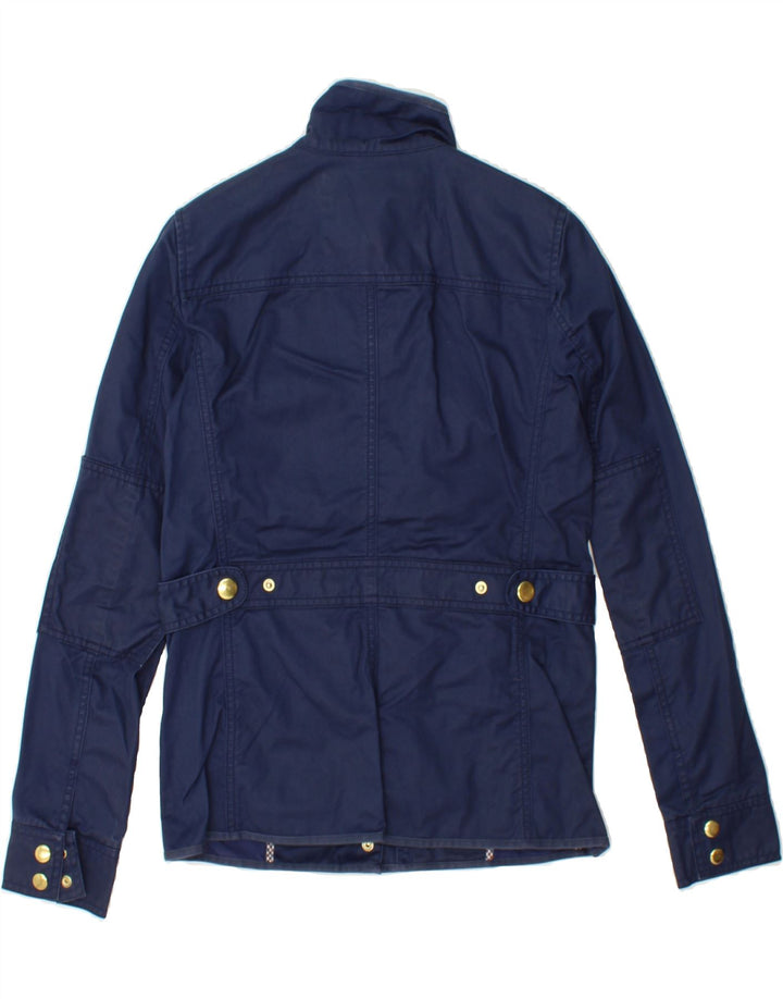 J. CREW Womens Utility Jacket UK 2 2XS Navy Blue Cotton Vintage J. Crew and Second-Hand J. Crew from Messina Hembry 
