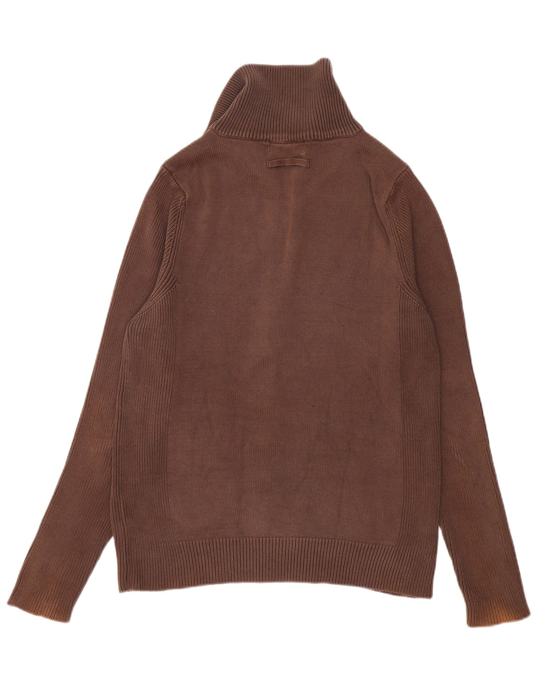 Męski sweter Zara, duży, brązowy, bawełniany