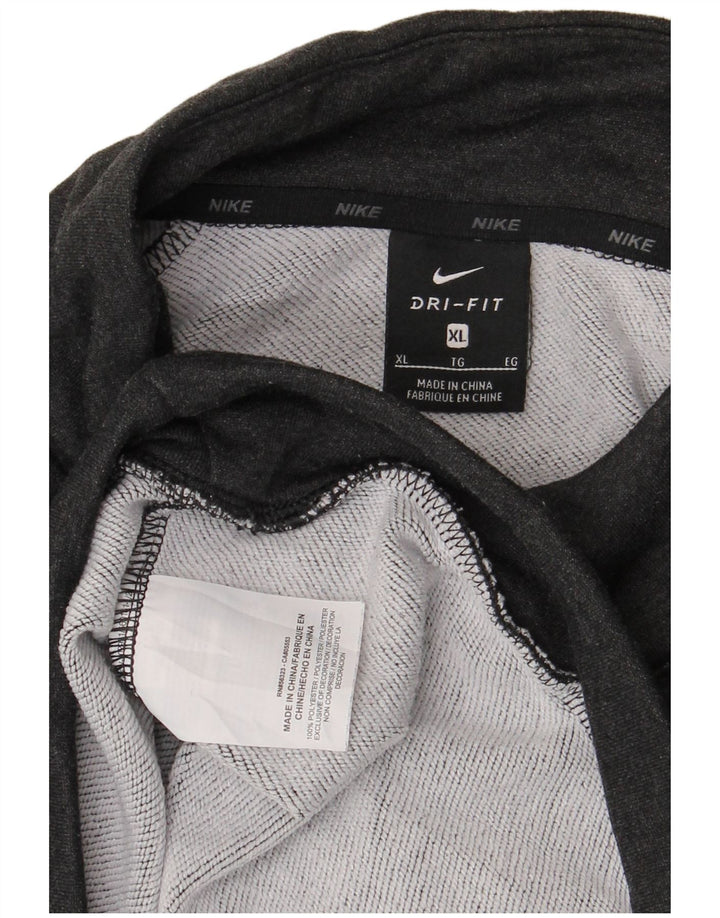 Męska bluza Nike Dri Fit z zamkiem błyskawicznym XL, szary poliester