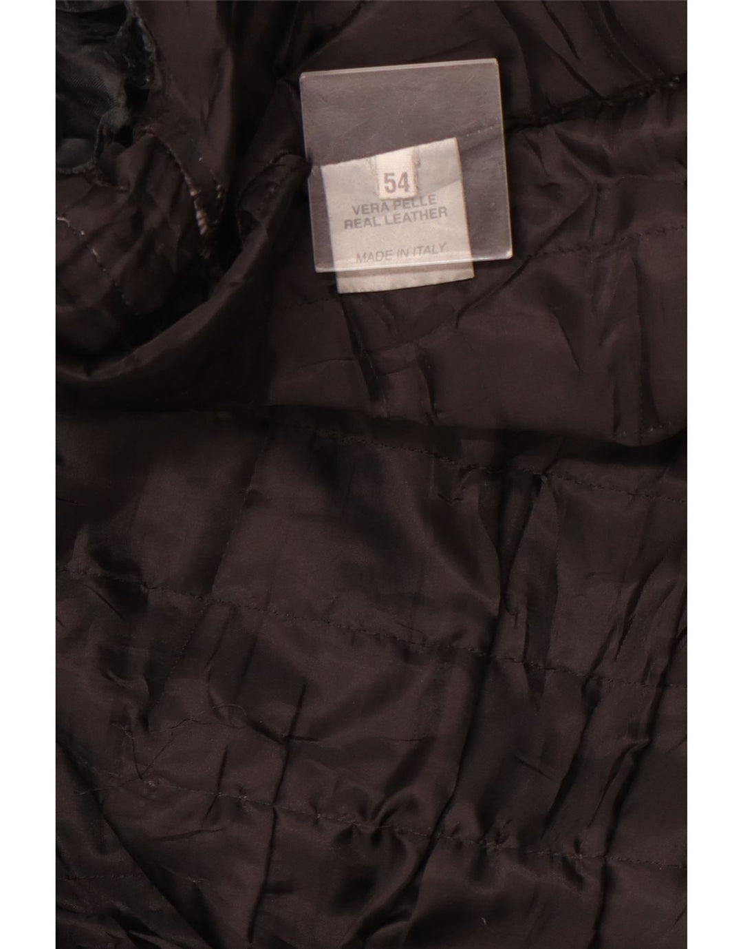 Męska skórzana kurtka racer VINTAGE IT 54 2XL czarna skóra