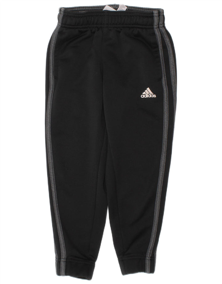 Adidas Chłopięce Climalite Dresowe Spodnie Joggery 4-5 Lat Czarny Poliester