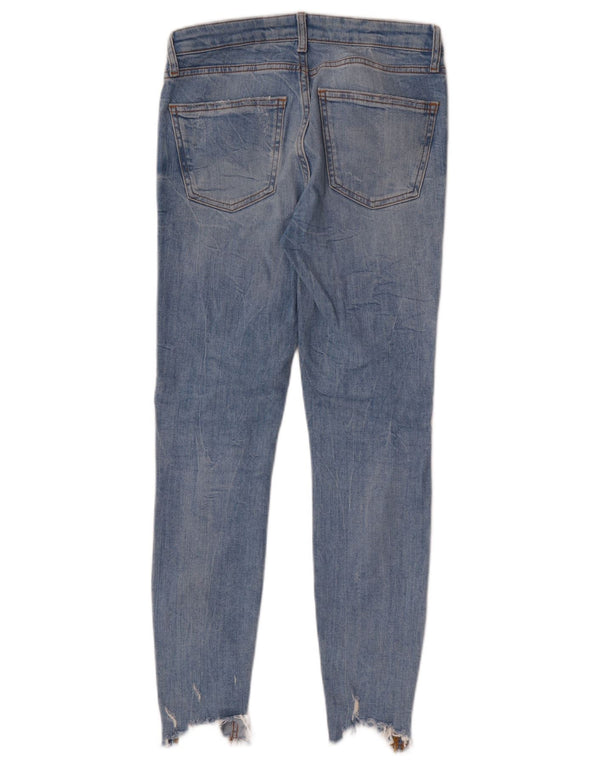 Damskie dżinsy rurki Zara w trudnej sytuacji EU 36 XS W26 L27 Niebieskie