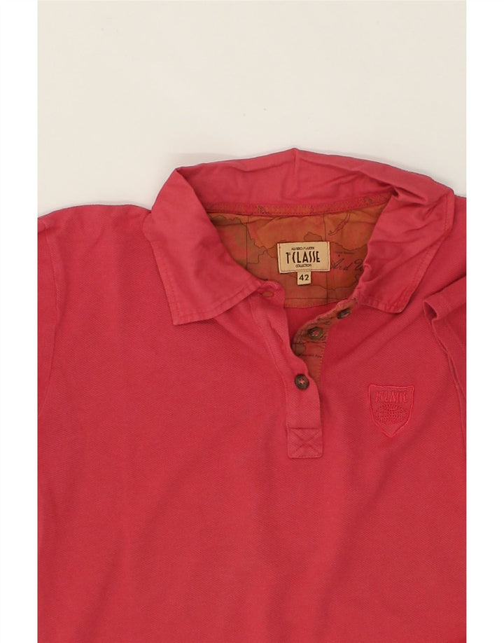 ALVIERO MARTINI Womens Polo Shirt IT 42 Medium Pink Cotton Vintage ALVIERO MARTINI and Second-Hand ALVIERO MARTINI from Messina Hembry 