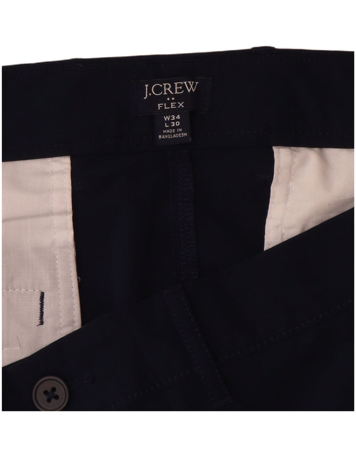 Spodnie męskie J. Crew Flex Slim Chino W34 L30 Granatowy poliester