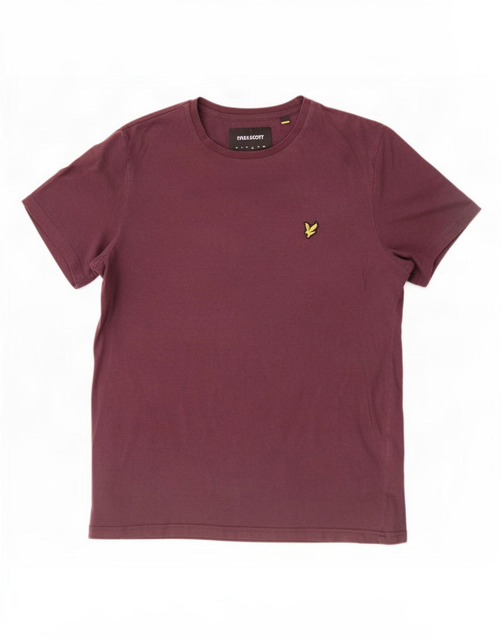 T-shirt męski Lyle & Scott, duży, bordowy, bawełniany