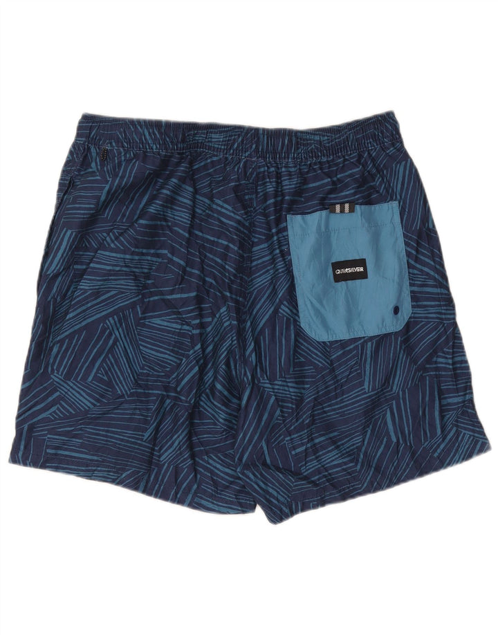 Męskie spodenki kąpielowe Quiksilver XL Granatowe, geometryczne, poliester