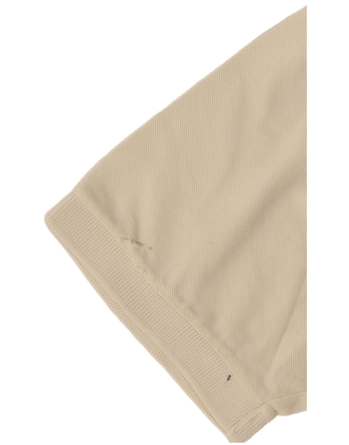 Męska koszulka polo Invicta, mała w kolorze złamanej bieli, bawełniana