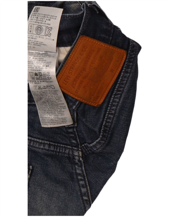 Męskie jeansy LEVI'S 511 Slim W30 L30 Granatowa bawełna
