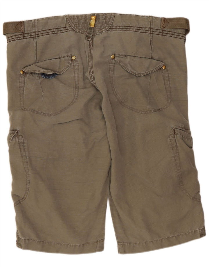Damskie spodenki Lee Cenn Cargo W34, duże, bawełniane w kolorze khaki