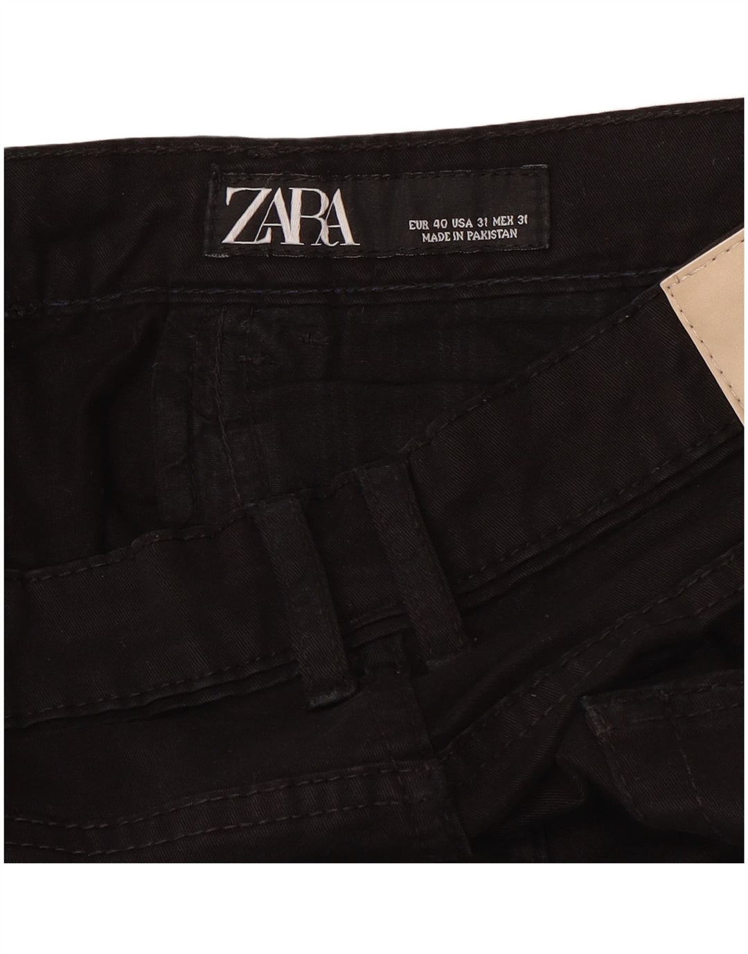 Męskie spodnie typu slim casual Zara EU 40 Medium W31 L32 czarne