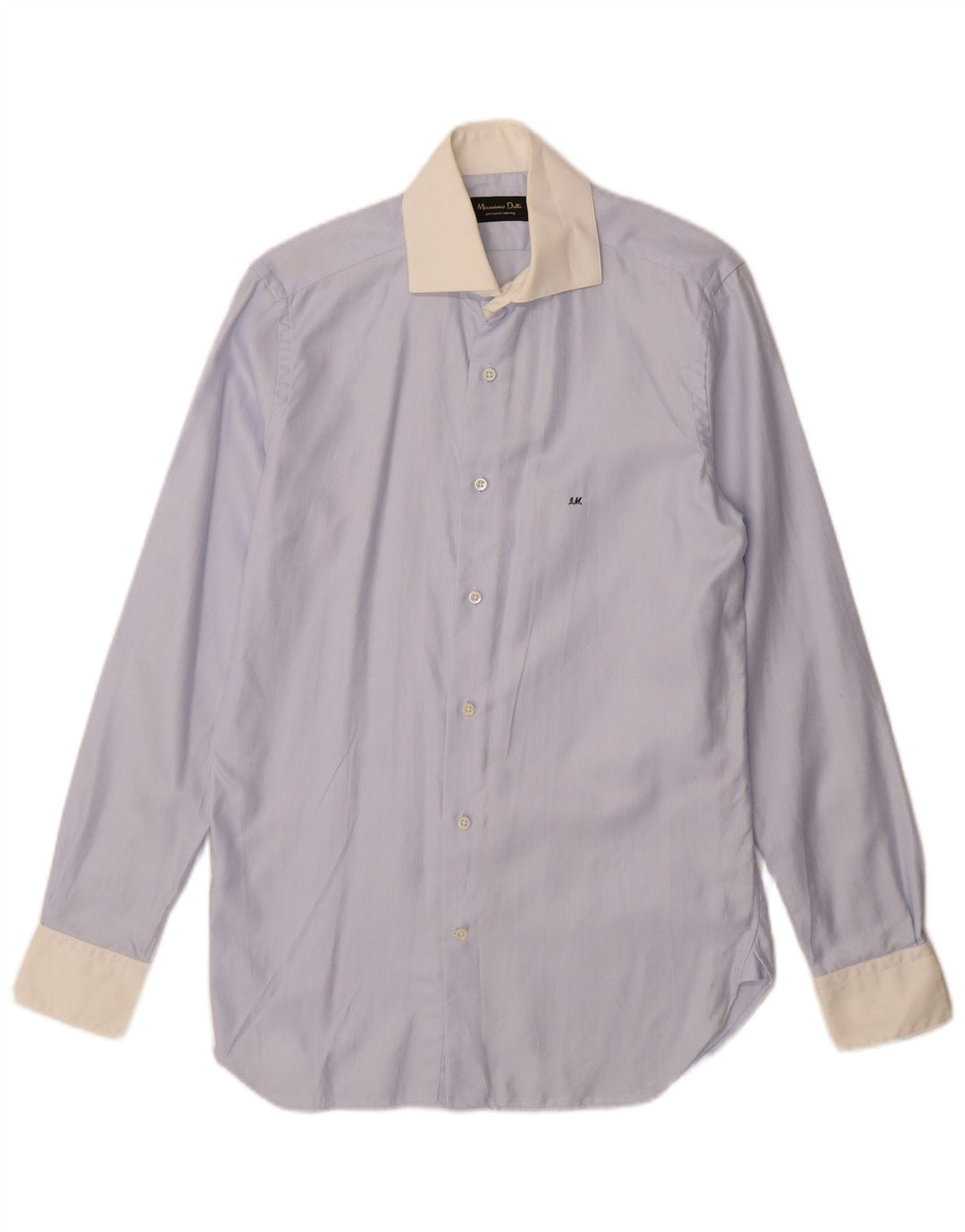 Koszula męska Massimo Dutti rozmiar 38 15 Średnio niebieska jodełka