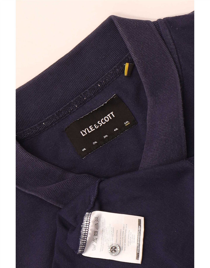 Męska koszulka polo Lyle & Scott 5XL, granatowa, bawełniana