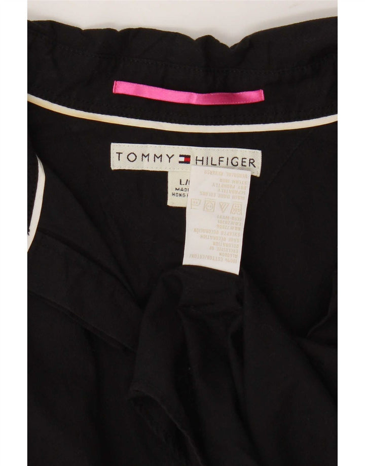 Koszula damska Tommy Hilfiger UK 14, duża, czarna, bawełniana