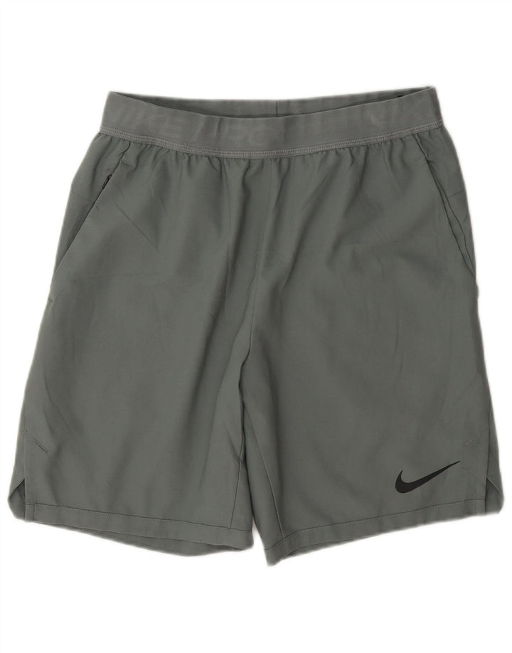 Męskie spodenki sportowe Nike Dri Fit Graphic Standard, małe, szare, poliestrowe