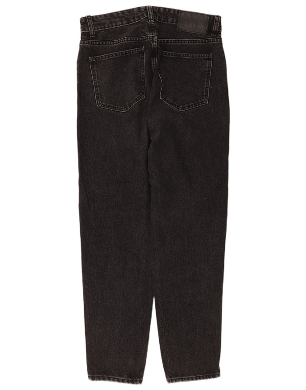 Damskie jeansy z wysokim stanem Zara EU 38 Small W28 L27 Czarna bawełna