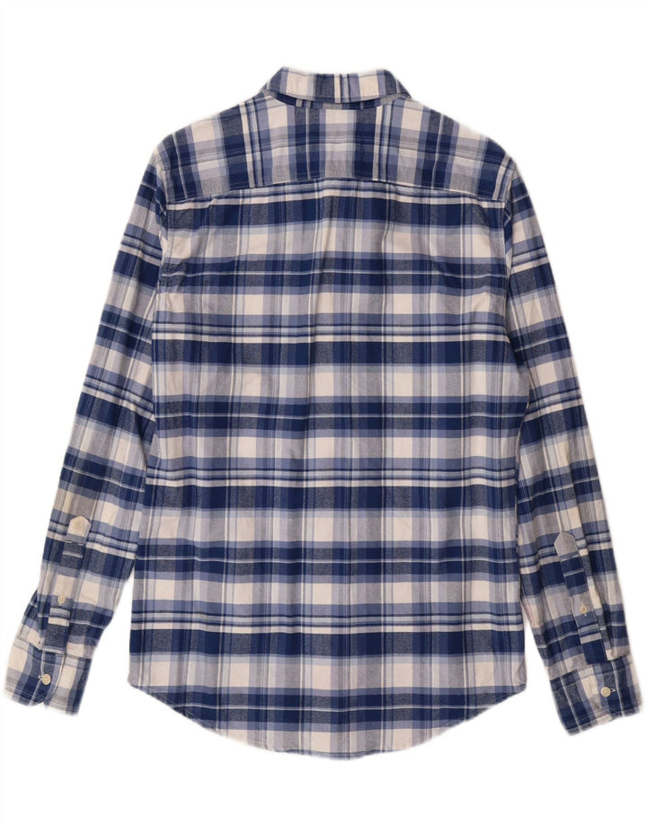 LEVI'S Mens Standard Flannel Shirt Small Blue Check Cotton