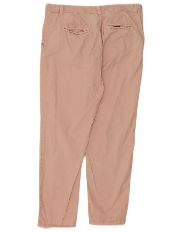 Marks & Spencer Damskie proste spodnie chino UK 14 duże W34 L28 różowe