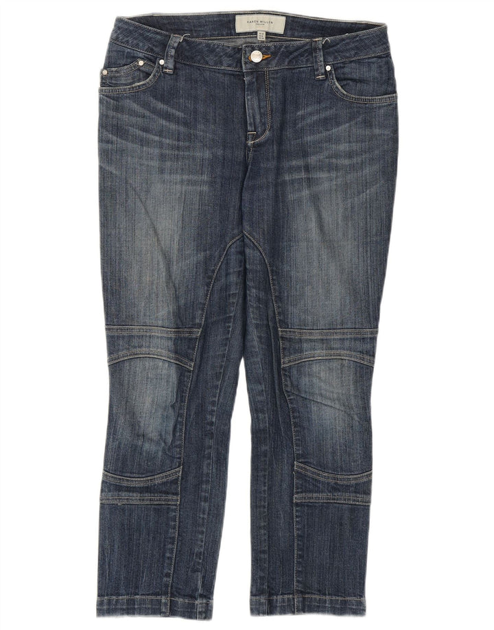 KAREN MILLEN Damskie jeansy o kroju slim UK 10 Small W29 L24 Niebieskie