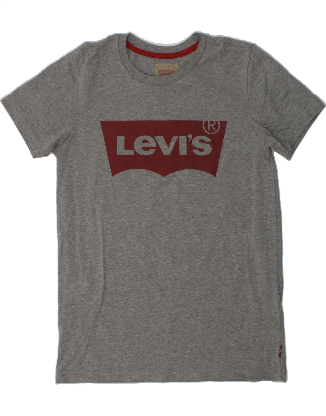 LEVI'S Boys Graphic T-Shirt Top 11-12 Years Grey Cotton Vintage Levi's and Second-Hand Levi's from Messina Hembry 