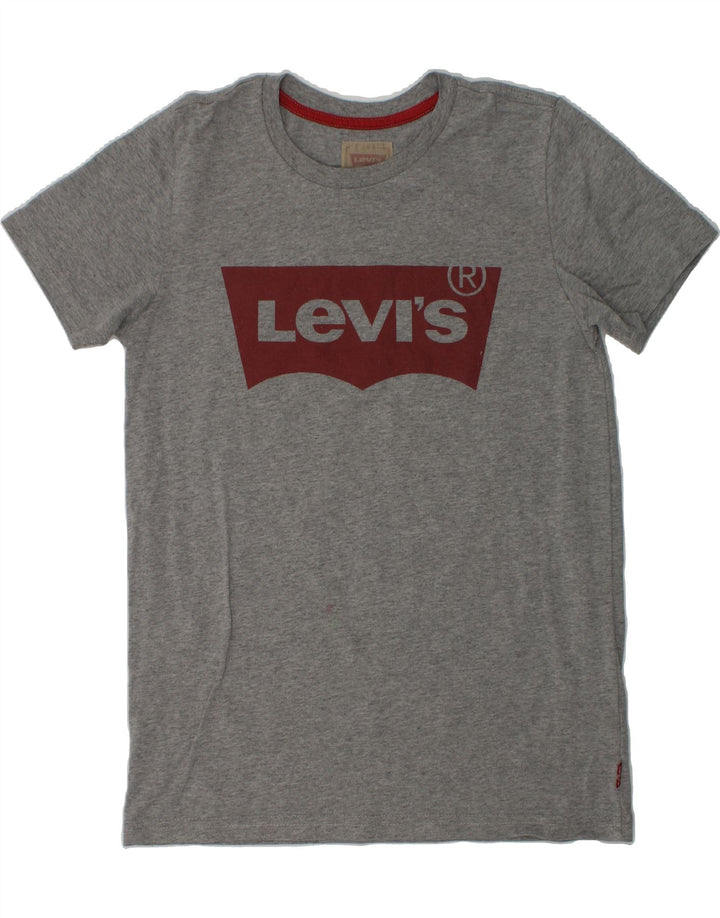 LEVI'S Boys Graphic T-Shirt Top 11-12 Years Grey Cotton Vintage Levi's and Second-Hand Levi's from Messina Hembry 