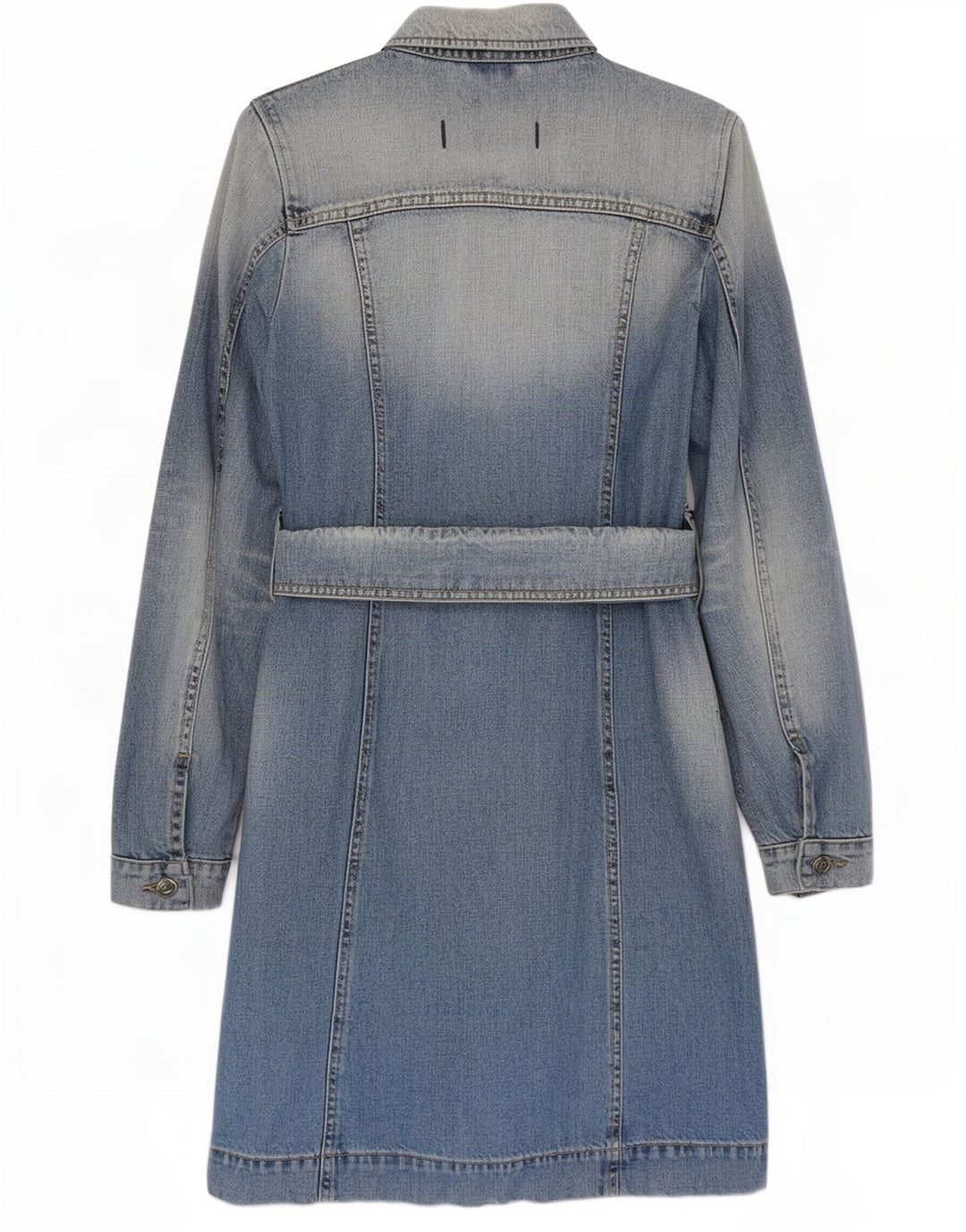 Damski płaszcz dżinsowy Gas UK 10 Small Blue Cotton