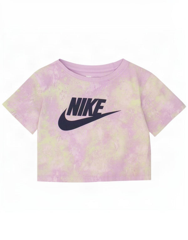 Dziewczęca koszulka z grafiką Nike, 3-4 lata XS, fioletowa Tie Dye