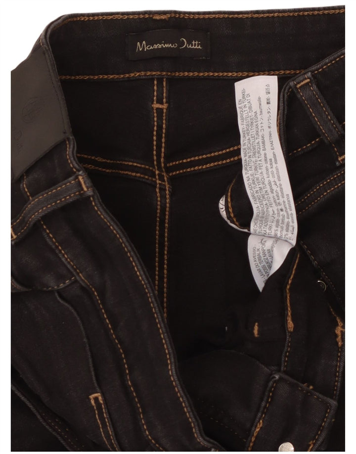 Damskie jeansy Bootcut MASSIMO DUTTI EU 42 Large W32 L32 Czarna bawełna