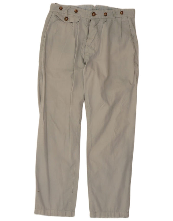 Męskie spodnie chino w stylu vintage IT 44 XS W30 L27 Szare bawełniane