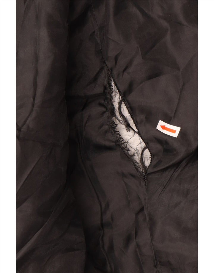 Damska wyściełana kurtka Guess Graphic UK 10, mała, czarna, poliester