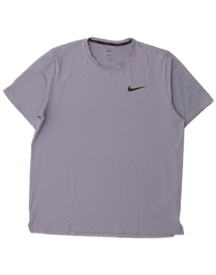 Męski T-shirt Nike Dri Fit, duży, niebieski, poliester