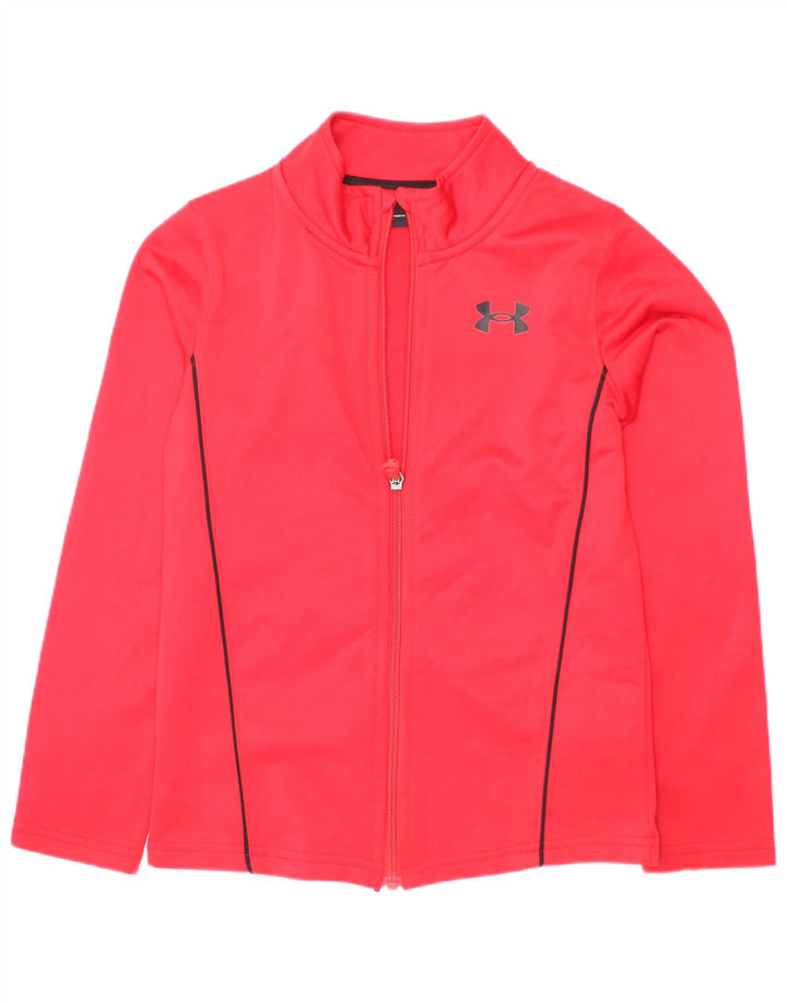 Kurtka dresowa chłopięca Under Armour, 6-7 lat, czerwona, poliester