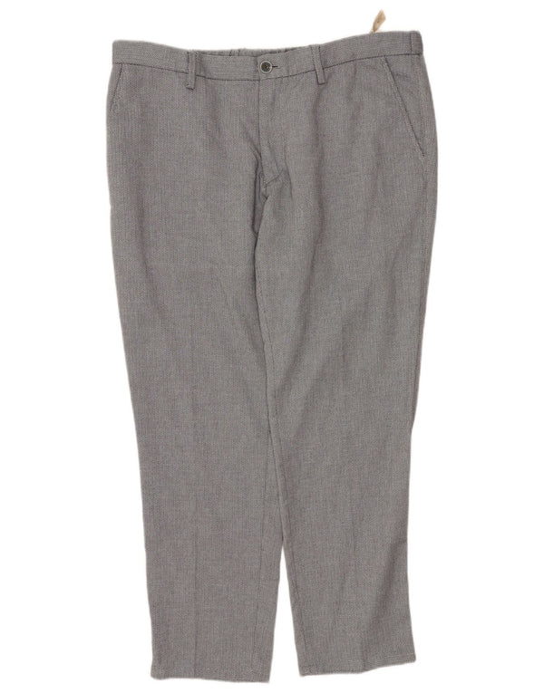 Spodnie Chino Massimo Dutti Męskie EU 48 XL W38 L29 Szare w jodełkę