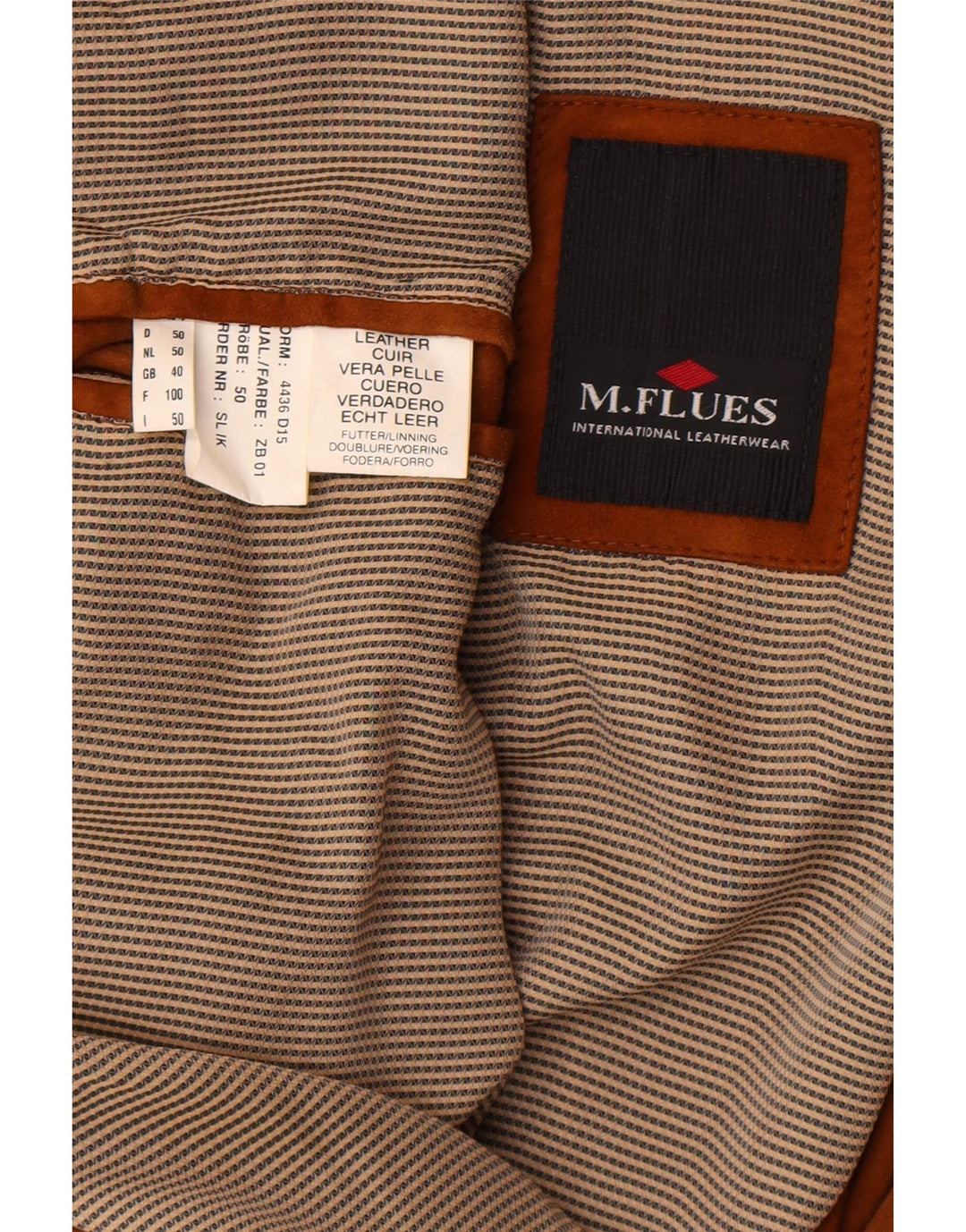 Zamszowa kurtka bomber M. Flues UK 40, duża, brązowa, skórzana