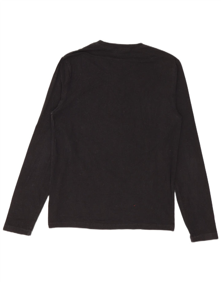 Damski top z grafiką Calvin Klein Jeans z długim rękawem, UK 12, średni czarny