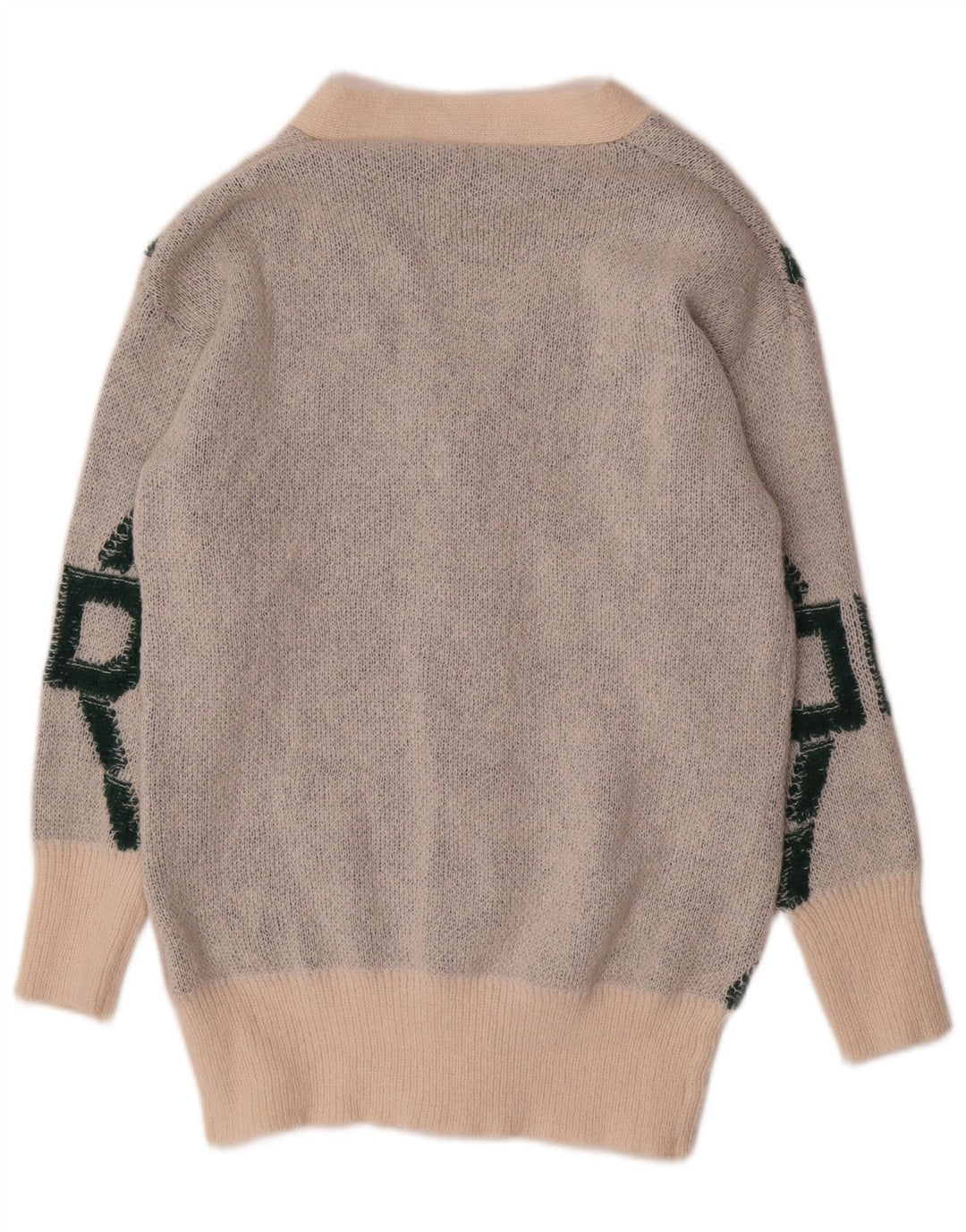 Damski sweter oversize Shein UK 10, mały, w kolorze złamanej bieli, geometryczny