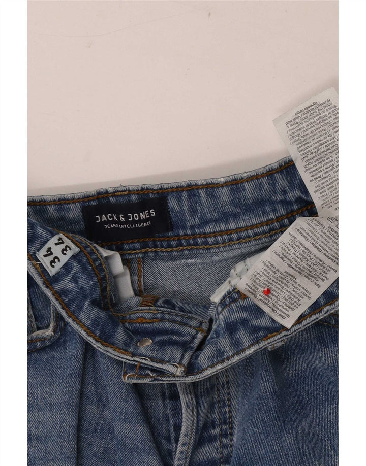 Męskie jeansy typu slim Jack & Jones W34 L34 Niebieskie, bawełniane