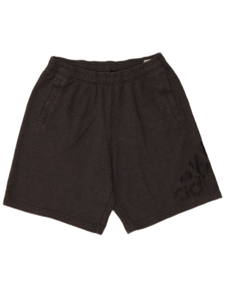Męskie spodenki sportowe Adidas Graphic, średnioszare, bawełniane