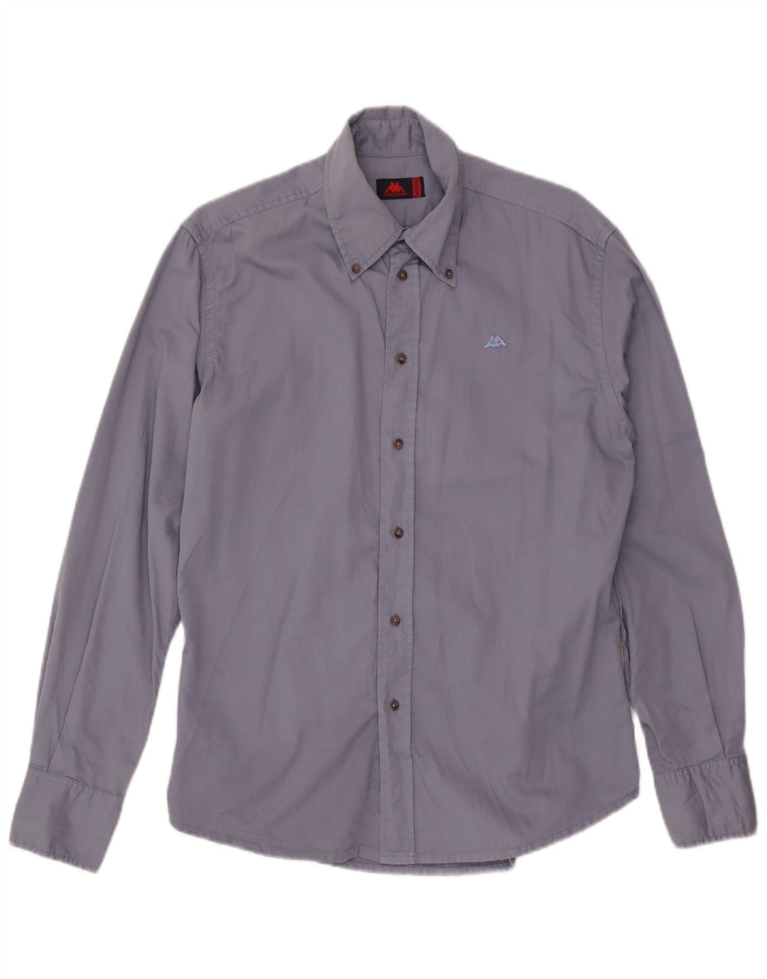 Koszula męska Kappa, średnia niebieska, bawełniana