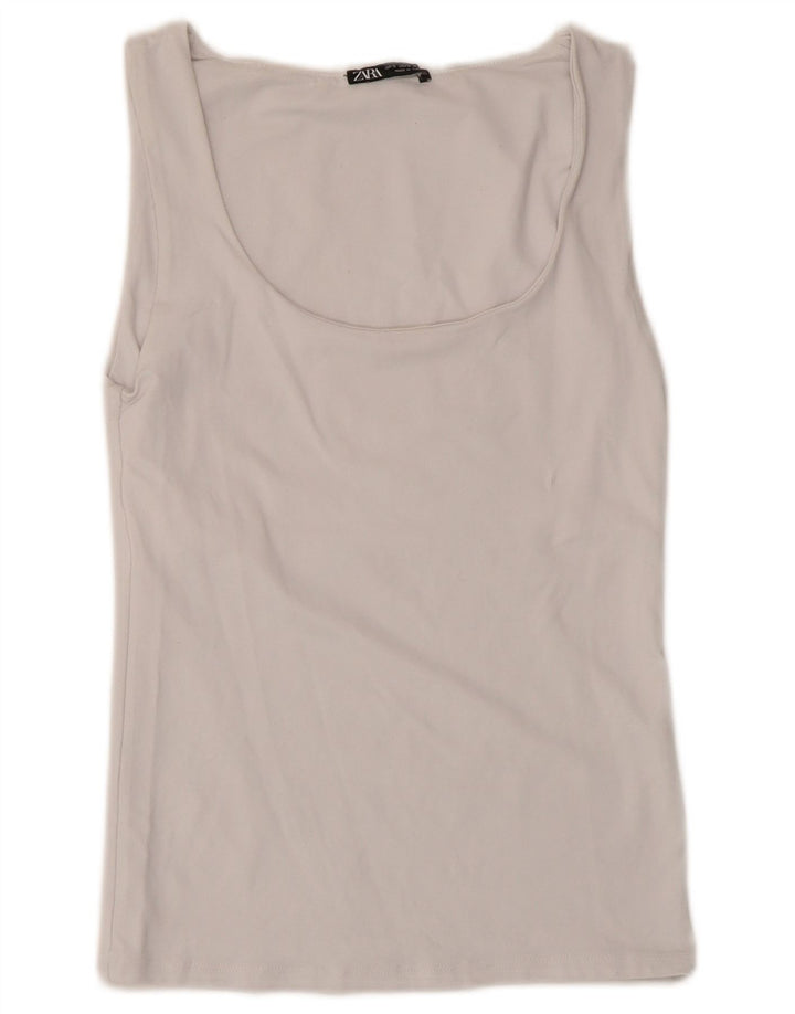 Damska kamizelka Zara Top UK 8 Small White Poliamid