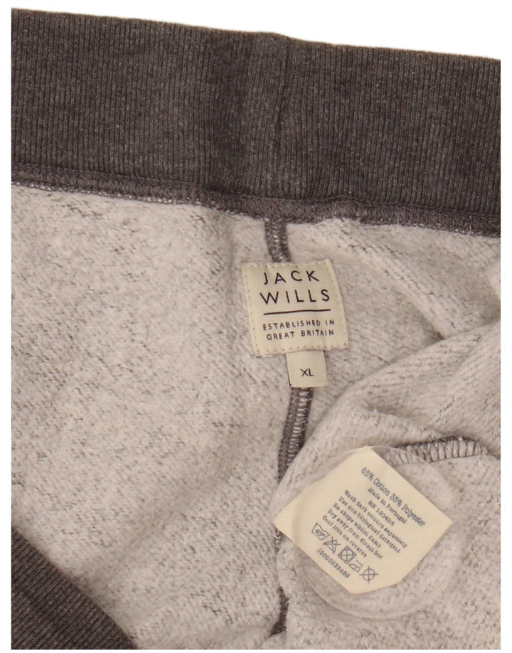 Męskie spodenki sportowe Jack Wills Salcombe Devon XL, szare, bawełniane