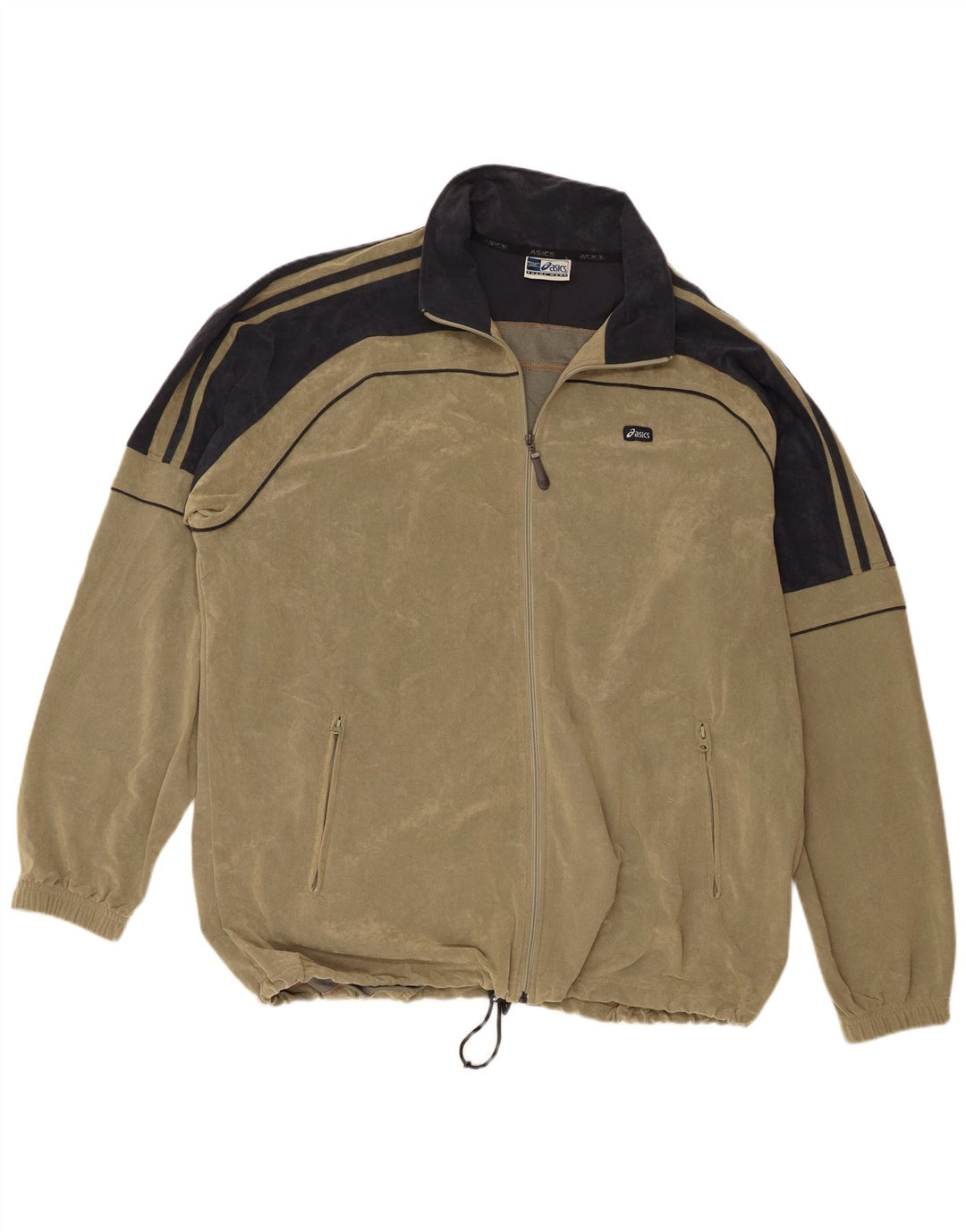 Męska kurtka dresowa Asics 3XL, poliester w kolorze khaki