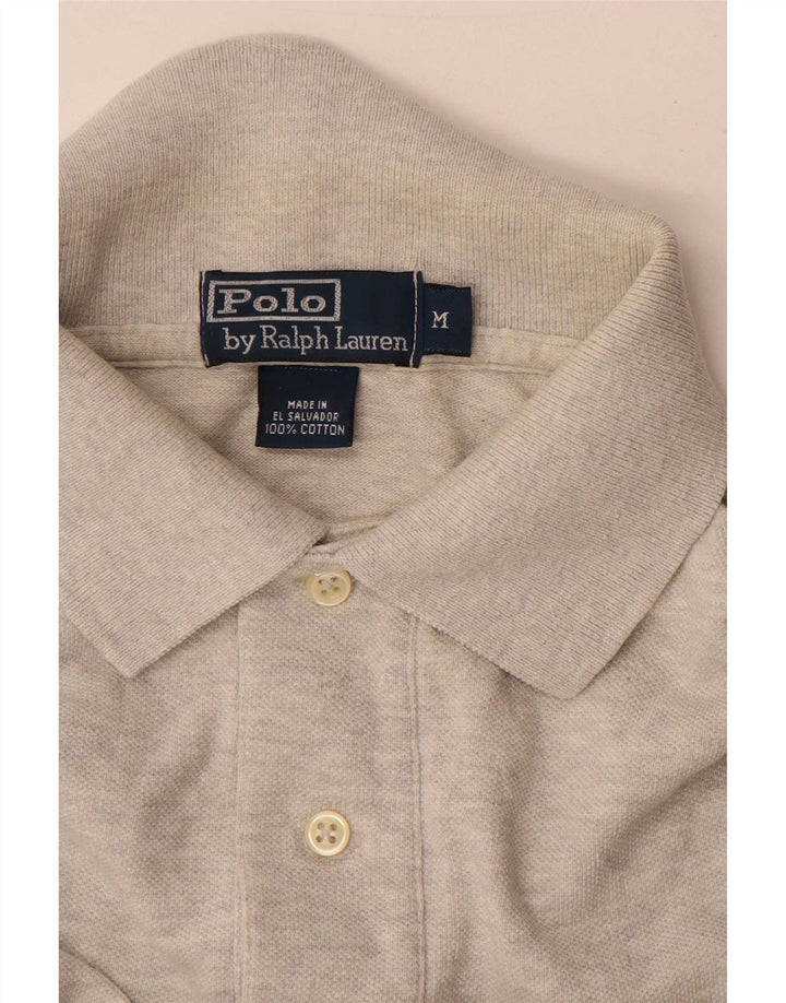 Męska koszulka polo Polo Ralph Lauren, średnia szara bawełna