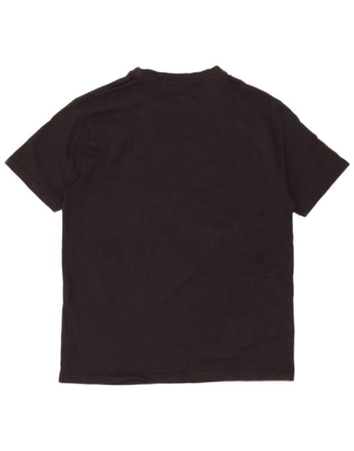 Męski T-shirt z grafiką Hurley, średni czarny, bawełniany