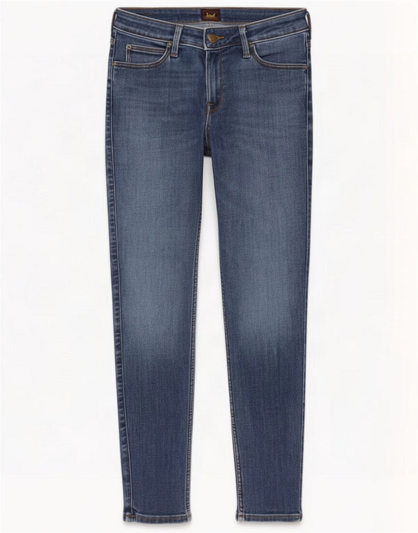 Lee Damskie jeansy skinny Scarlett W29 L31 Niebieskie bawełniane