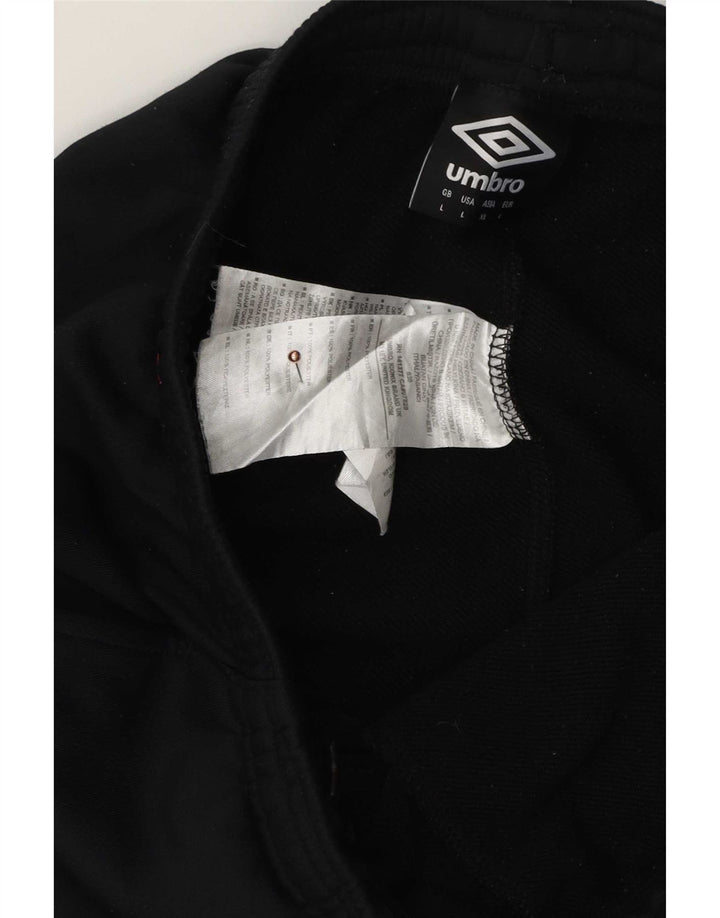 Legginsy męskie Umbro, duże, czarne, poliestrowe, sportowe