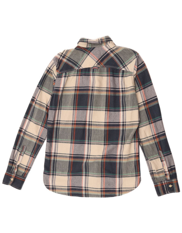 Męska koszula flanelowa Tommy Hilfiger w średnią wielobarwną kratkę, bawełniana