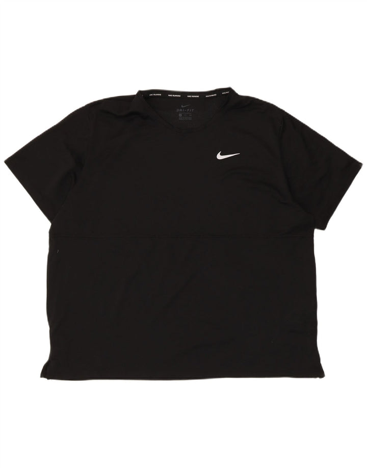 Męski T-shirt Nike Dri Fit Top 2XL Czarny Poliester