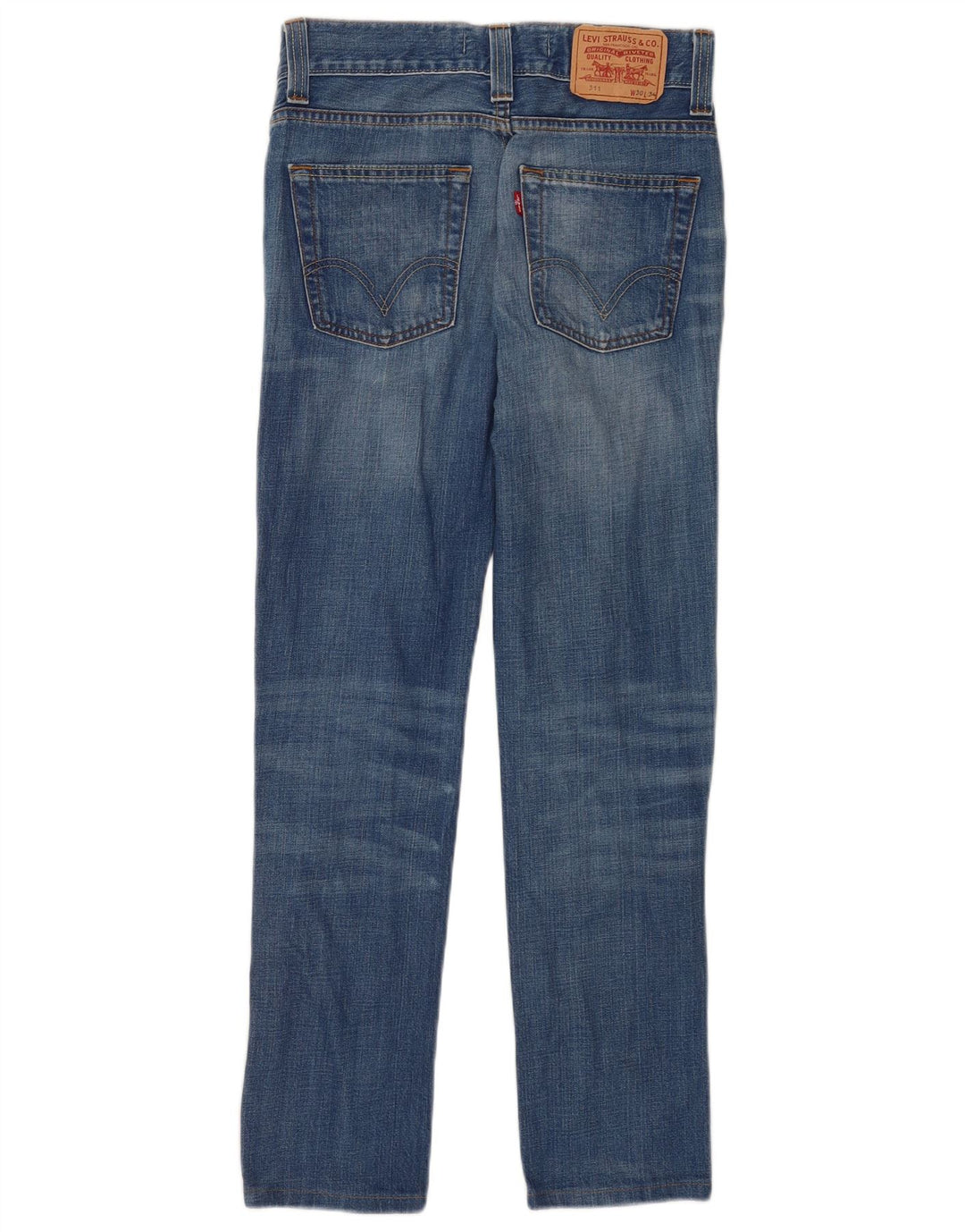 Damskie jeansy Levi's 511 Slim W30 L30 Niebieska bawełna
