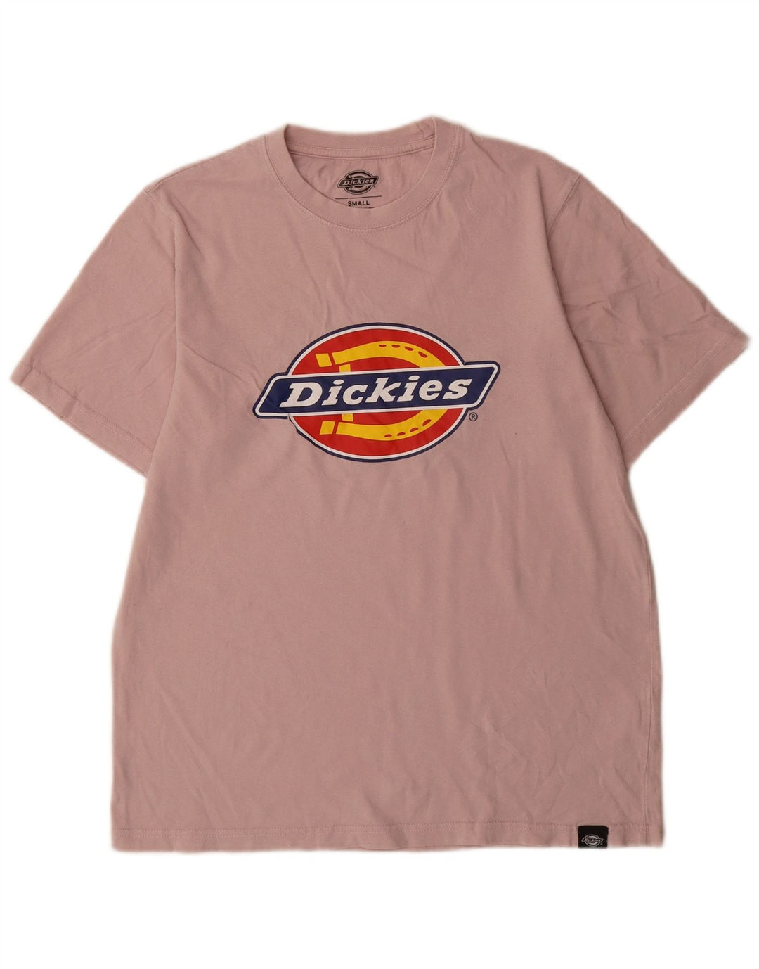 Męska koszulka z grafiką Dickies, mała, różowa, bawełniana
